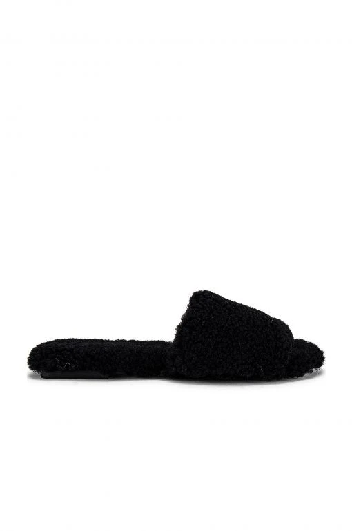 RAYE Shearling Sandal In Black -Outlet RAYE Store RAYE WZ1758 V1