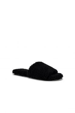 RAYE Shearling Sandal In Black -Outlet RAYE Store RAYE WZ1758 V2