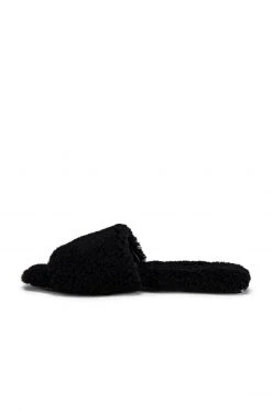 RAYE Shearling Sandal In Black -Outlet RAYE Store RAYE WZ1758 V5