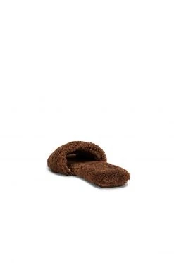 RAYE Shearling Sandal In Camel -Outlet RAYE Store RAYE WZ1759 V3