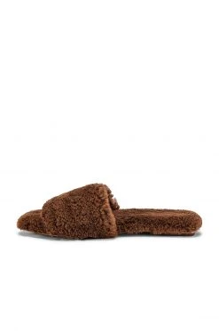 RAYE Shearling Sandal In Camel -Outlet RAYE Store RAYE WZ1759 V5