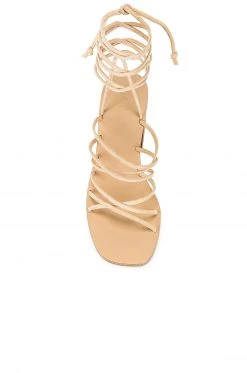 RAYE Cross Sandal In Nude Suede -Outlet RAYE Store RAYE WZ1899 V4