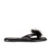 RAYE Pom Sandal In Black