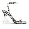 RAYE Plexy Heel In Black & White