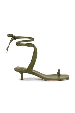 RAYE Moss Heel In Olive Green