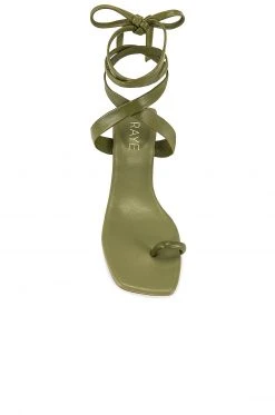 RAYE Moss Heel In Olive Green -Outlet RAYE Store RAYE WZ2073 V4